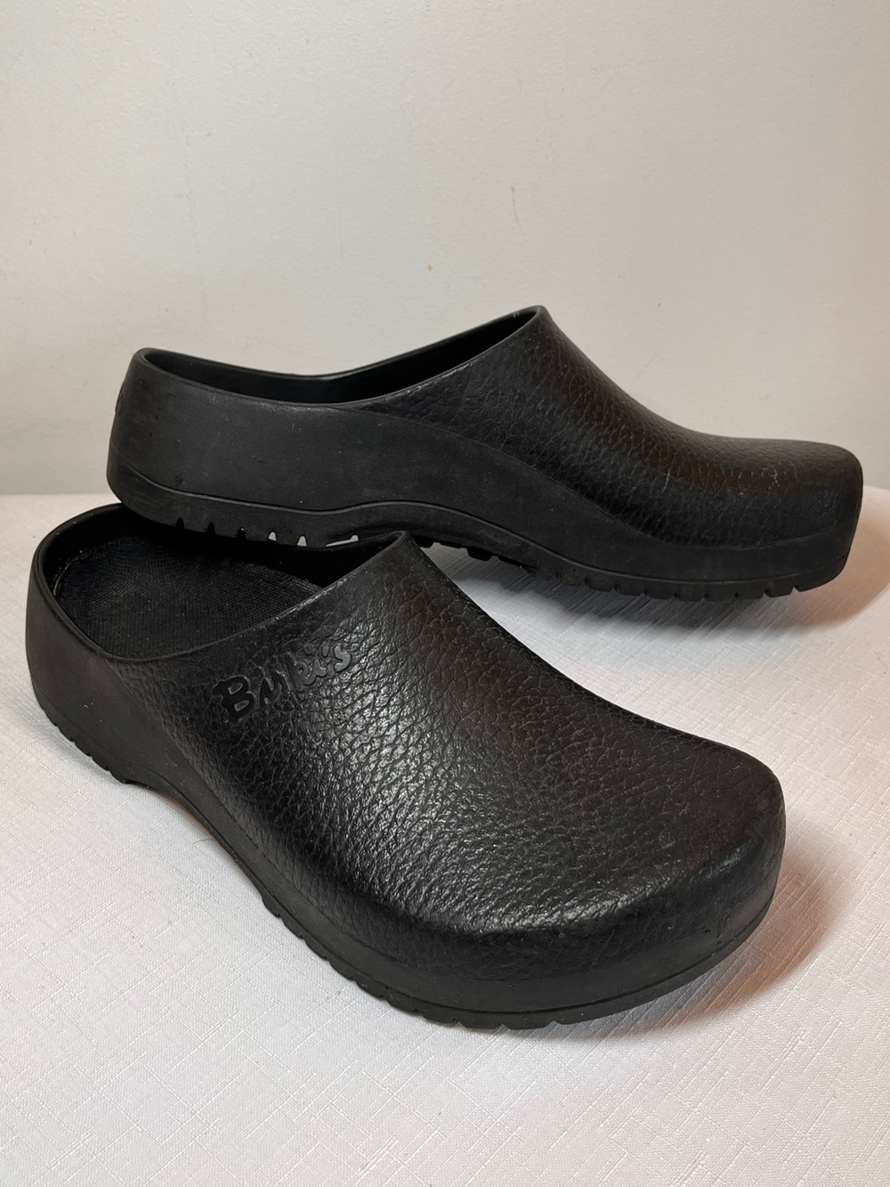 Birkenstock SUPER BIRKI Black Slip-On Clogs. Size 12. Removable insole. Germany